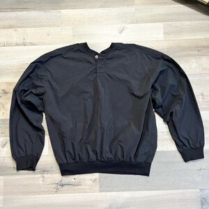 Nike Golf black quarter  button pullover windbreaker Large